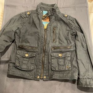 2/$15 Premium Guess kids hip jacket with lots of zipper and pocket detail